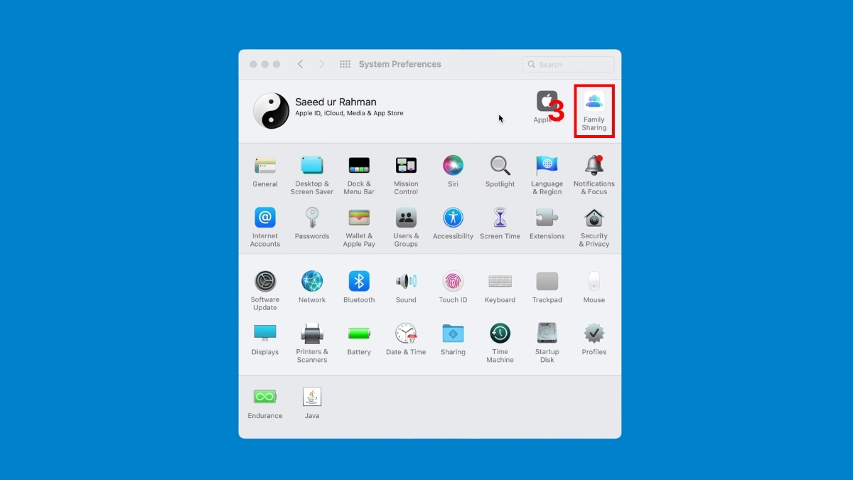 Cách chia sẻ iCloud gia đình trên Macbook - bước 2