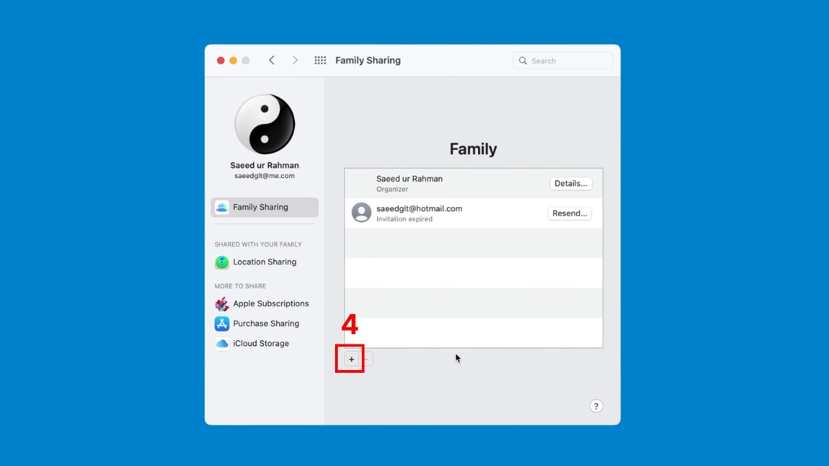 Cách chia sẻ iCloud gia đình trên Macbook - bước 3