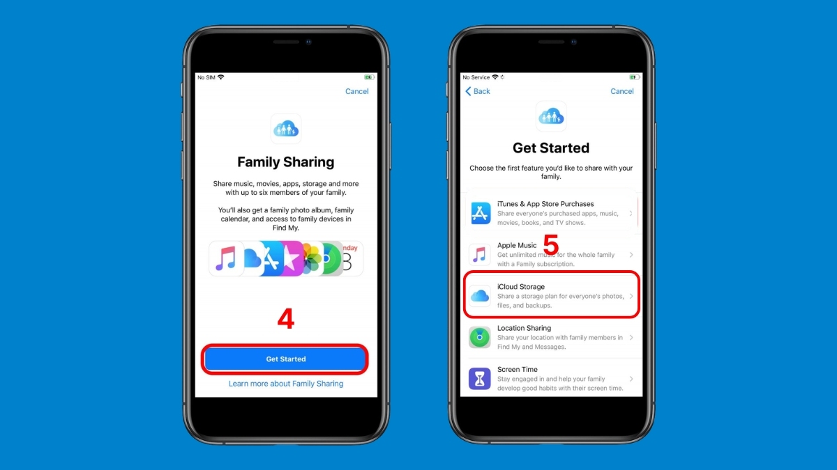 Cách chia sẻ iCloud gia đình trên iPhone - bước 2