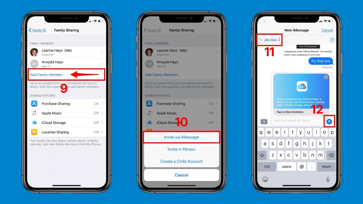 Cách chia sẻ iCloud gia đình trên iPhone - bước 4