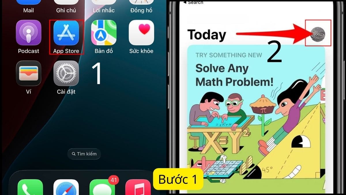 Cách thành viên tải ứng dụng đã chia sẻ - bước 1