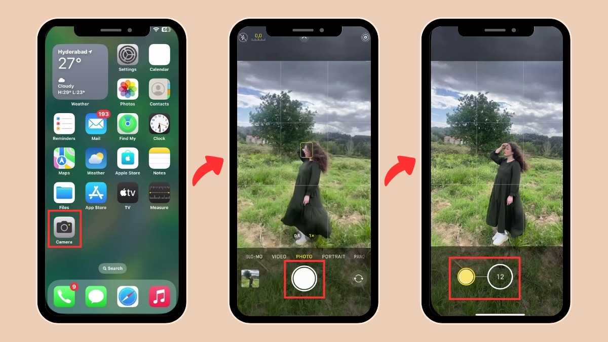 Chụp liên tục là cách chỉnh camera iPhone 12 Pro Max chụp đẹp đơn giản