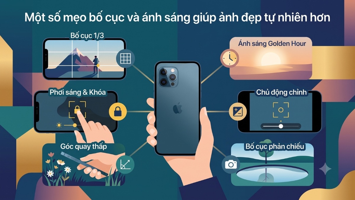 Một số mẹo bố cục và ánh sáng giúp ảnh đẹp tự nhiên hơn