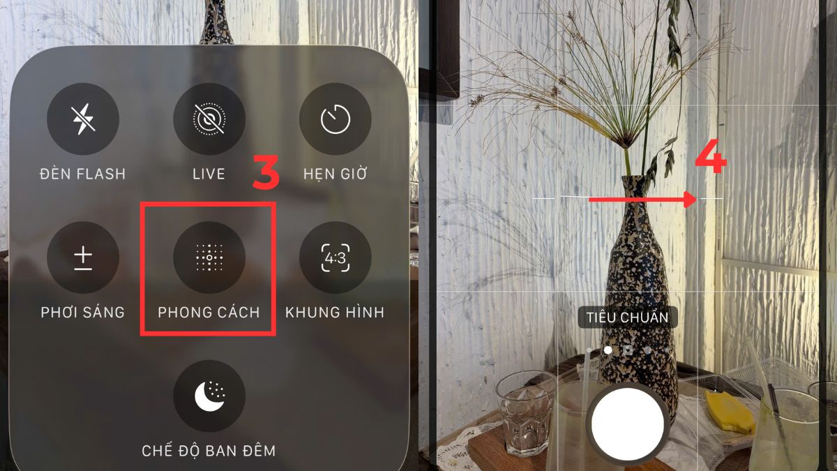 Cách chỉnh camera iPhone 13 Pro Max đẹp bằng Photographic Profile - bước 2,3