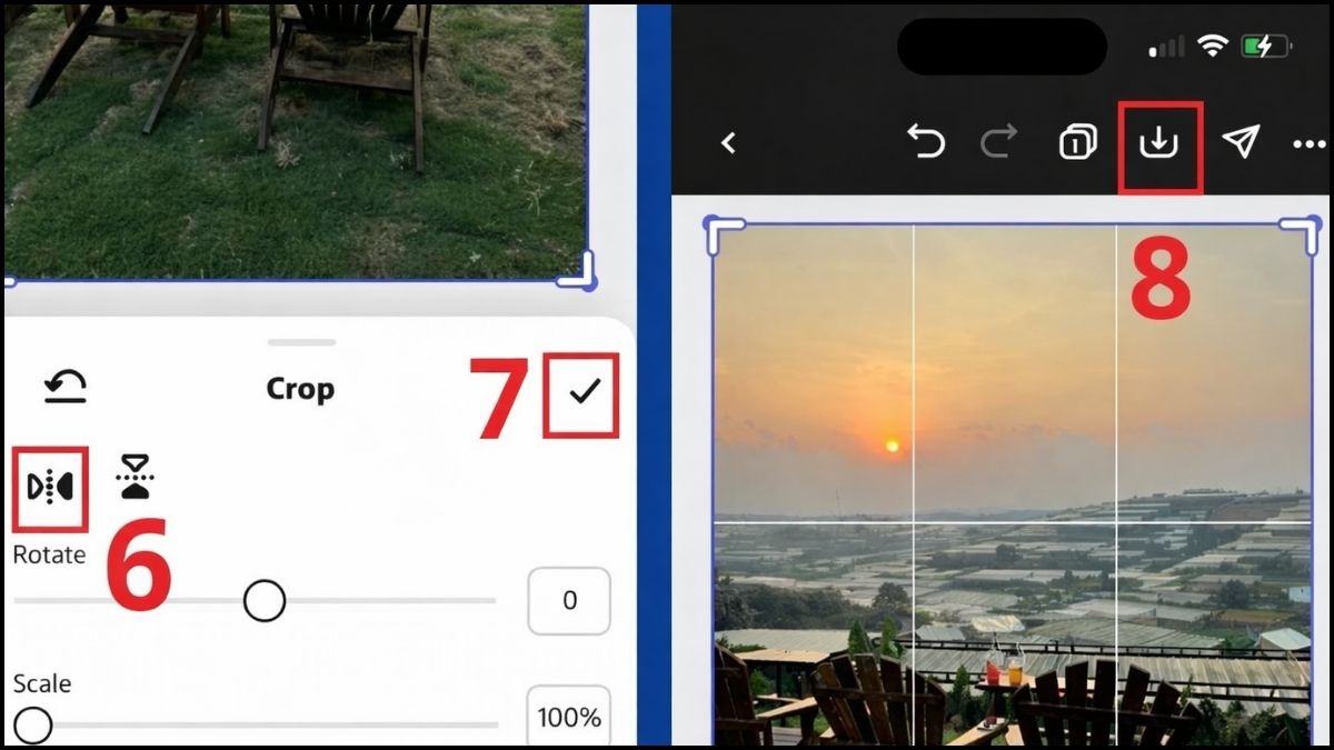 Cách chỉnh camera không bị lệch mặt trên iPhone thế hệ cũ - bước 3