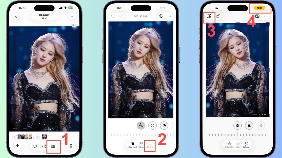 Cách lật ảnh đã chụp trên iPhone đơn giản