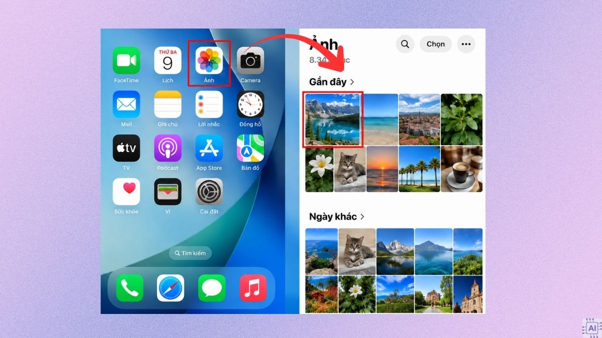 Cách khôi phục ảnh gốc và áp dụng chỉnh sửa hàng loạt trên iOS 26 - bước 1