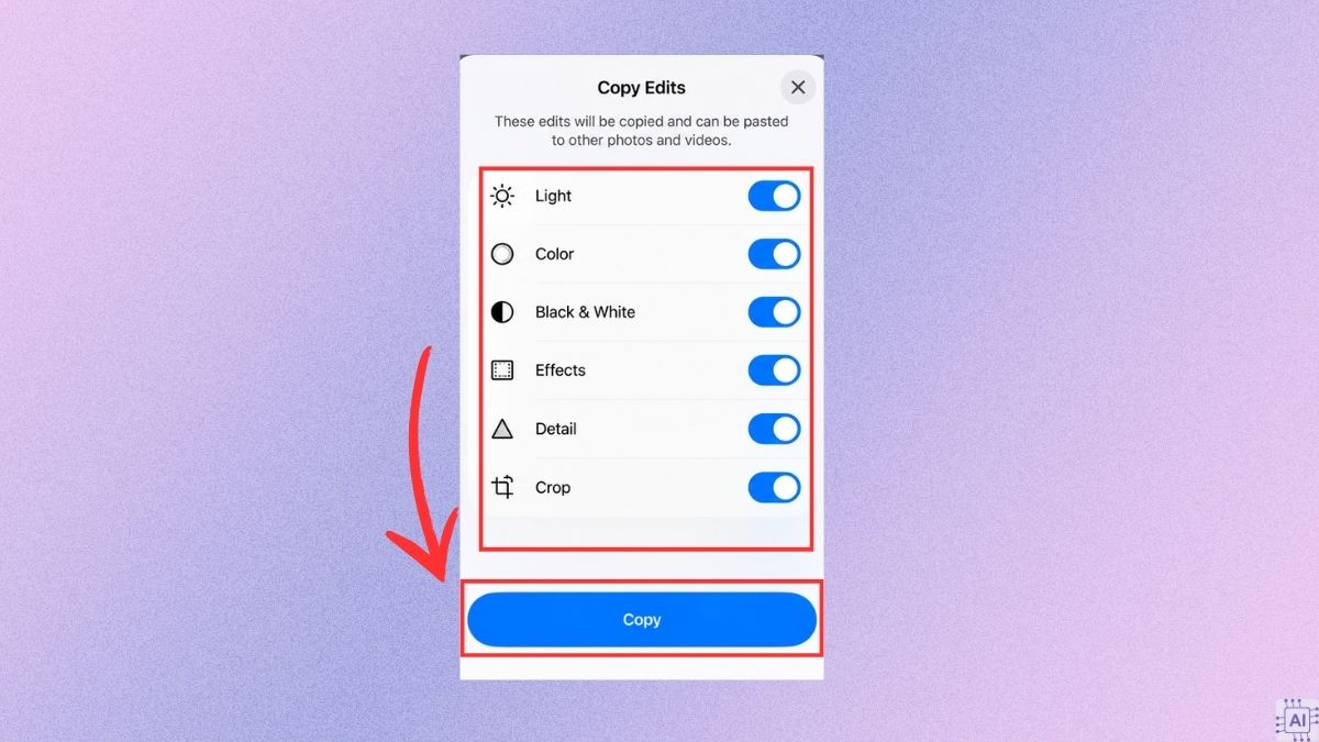 Cách chỉnh sửa hàng loạt trên iOS 26 - bước 2