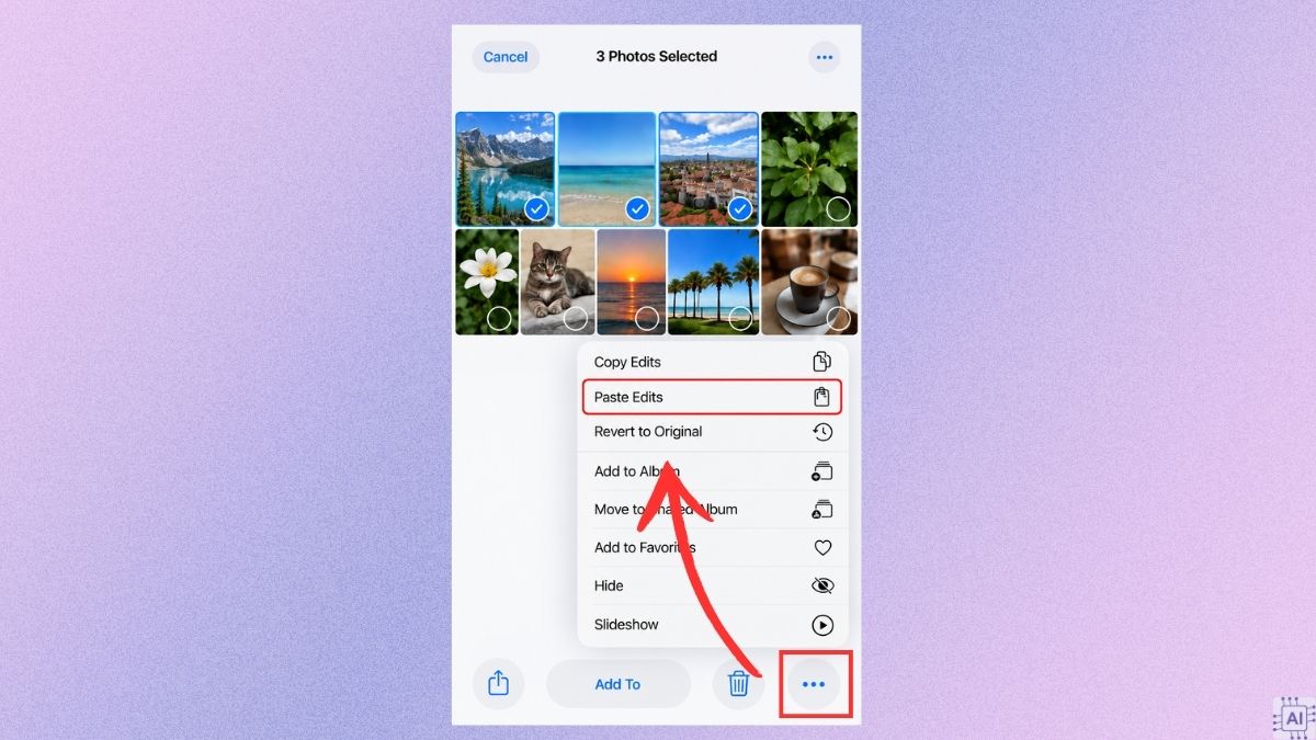 Cách chỉnh sửa hàng loạt trên iOS 26 - bước 4