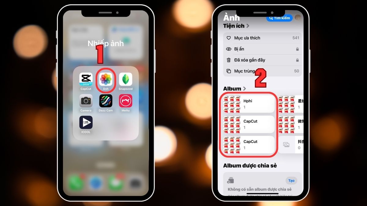 Cách chọn tất cả ảnh trên iPhone để xóa - bước 1