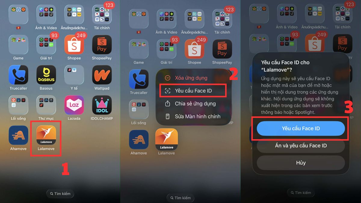 Cách chống nhìn trộm màn hình iPhone là cài đặt khóa ứng dụng muốn bảo mật