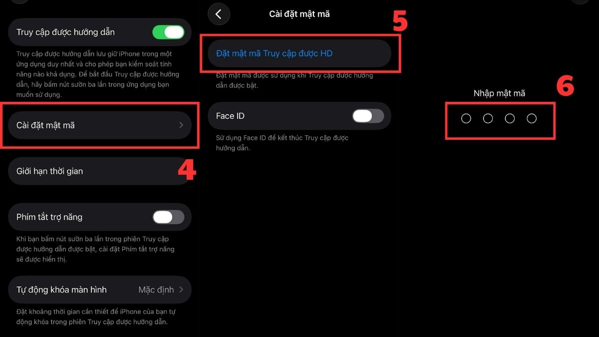 Bật tính năng chống nhìn trộm màn hình iPhone - bước 2