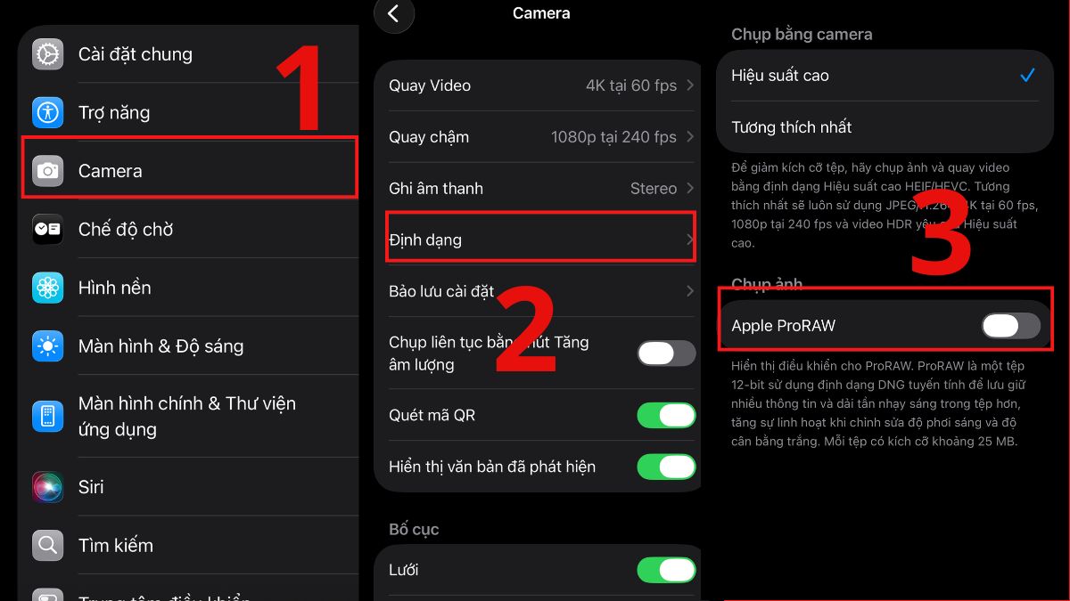Cách chụp ảnh đẹp trên iPhone 12 bằng cách bật chế độ ProRaw