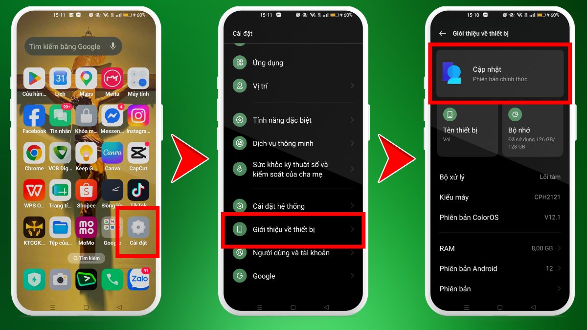 Cách sửa lỗi không chụp được màn hình OPPO - bước 4