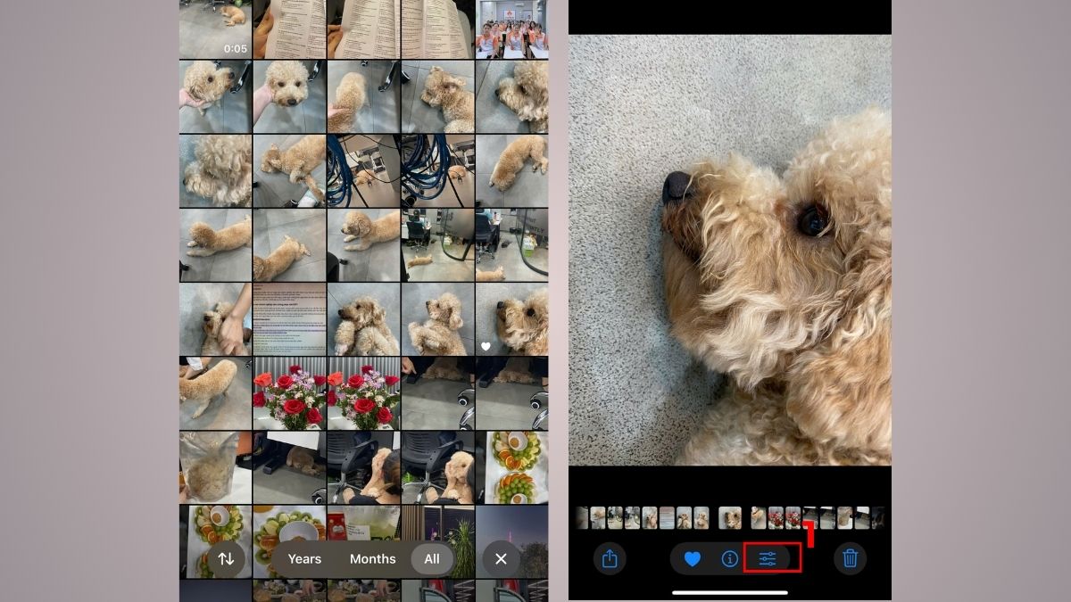 Cách chụp hình có ngày giờ trên iPhone bằng Markup - bước 1
