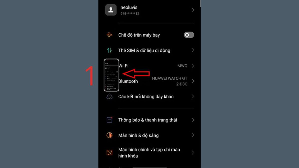 Cách chụp cuộn trang màn hình Oppo - bước 1