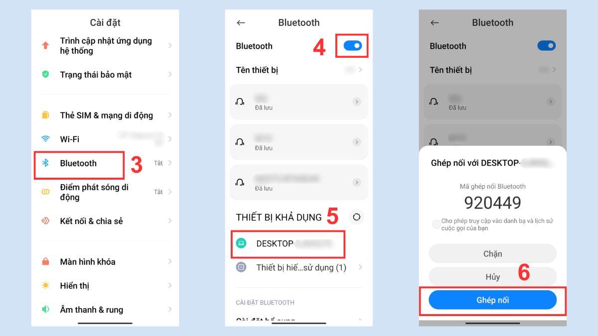 Cách chuyển ảnh từ điện thoại sang máy tính bằng Bluetooth - bước 2