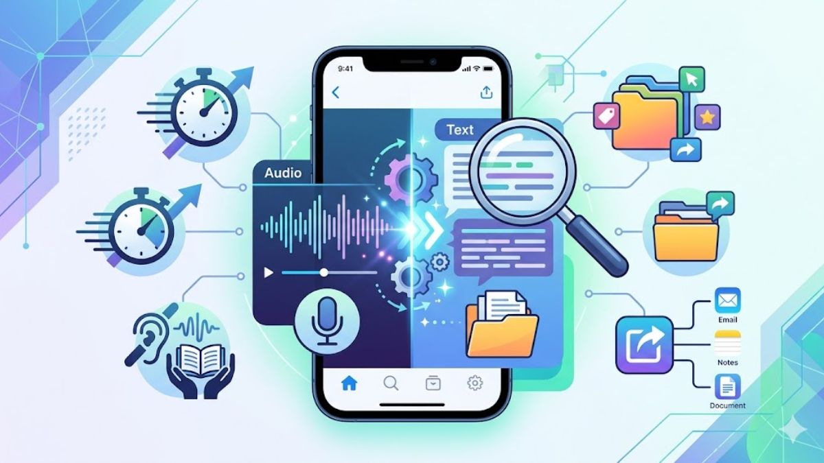 Lý do nên chuyển file ghi âm thành văn bản trên iPhone
