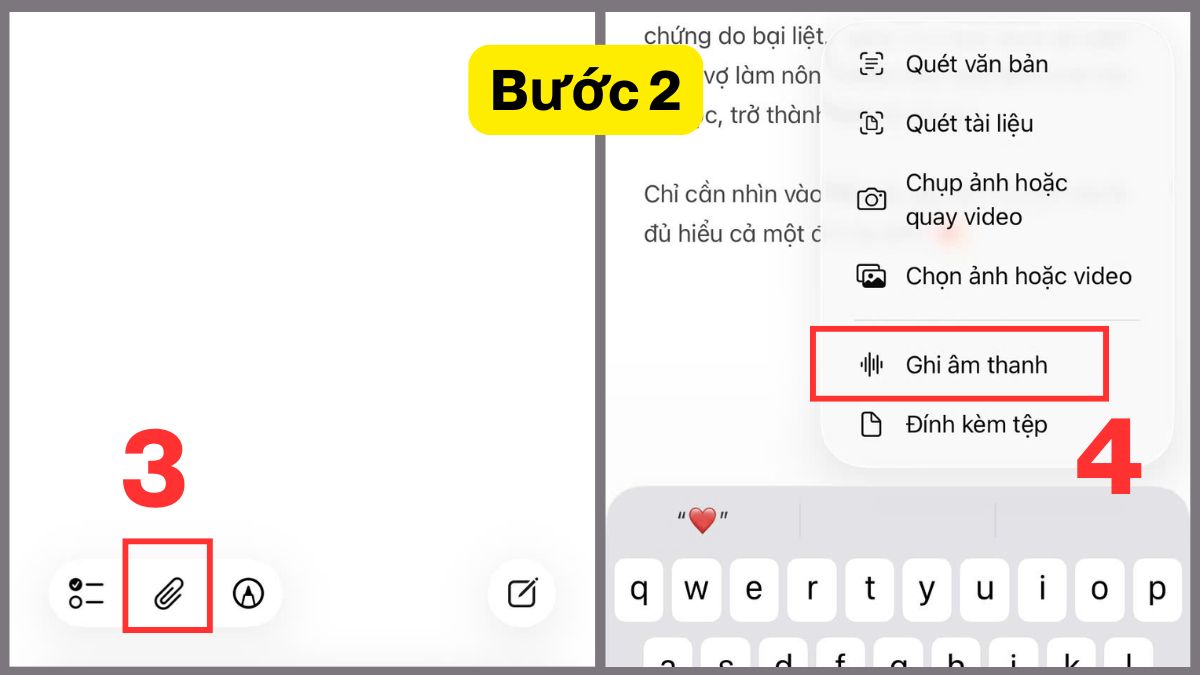 Cách chuyển ghi âm thành văn bản trên iPhone bằng Notes - bước 2
