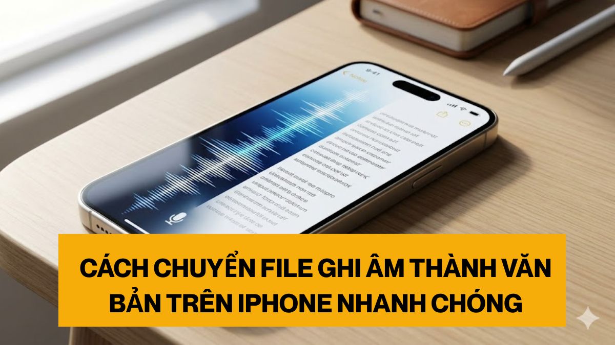 Cách chuyển file ghi âm thành văn bản trên iPhone nhanh nhất