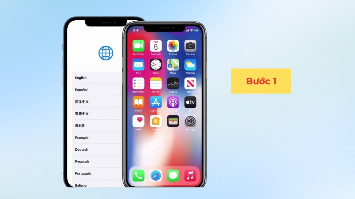 Cách chuyển tin nhắn từ iPhone cũ sang iPhone mới bằng Quick Start - bước 1