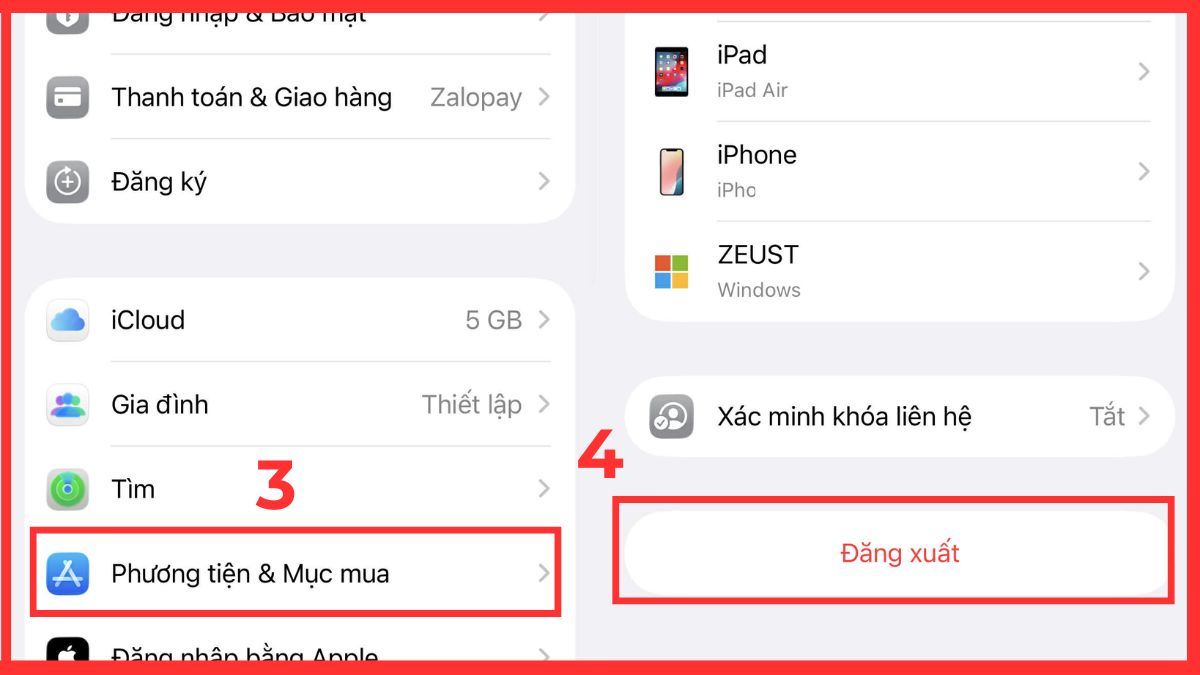Cách thay đổi tài khoản App Store khi đổi iPhone - bước 2