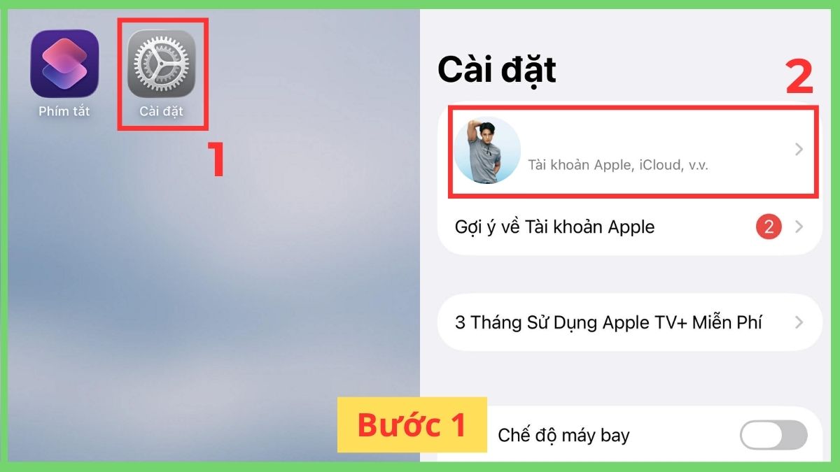 Cách đăng xuất App Store trong Cài đặt iPhone - bước 1