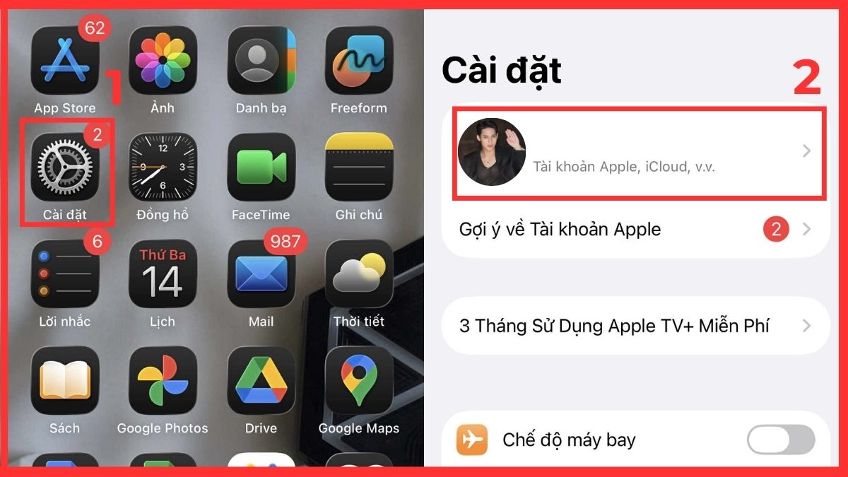 Cách thay đổi tài khoản App Store khi đổi iPhone - bước 1