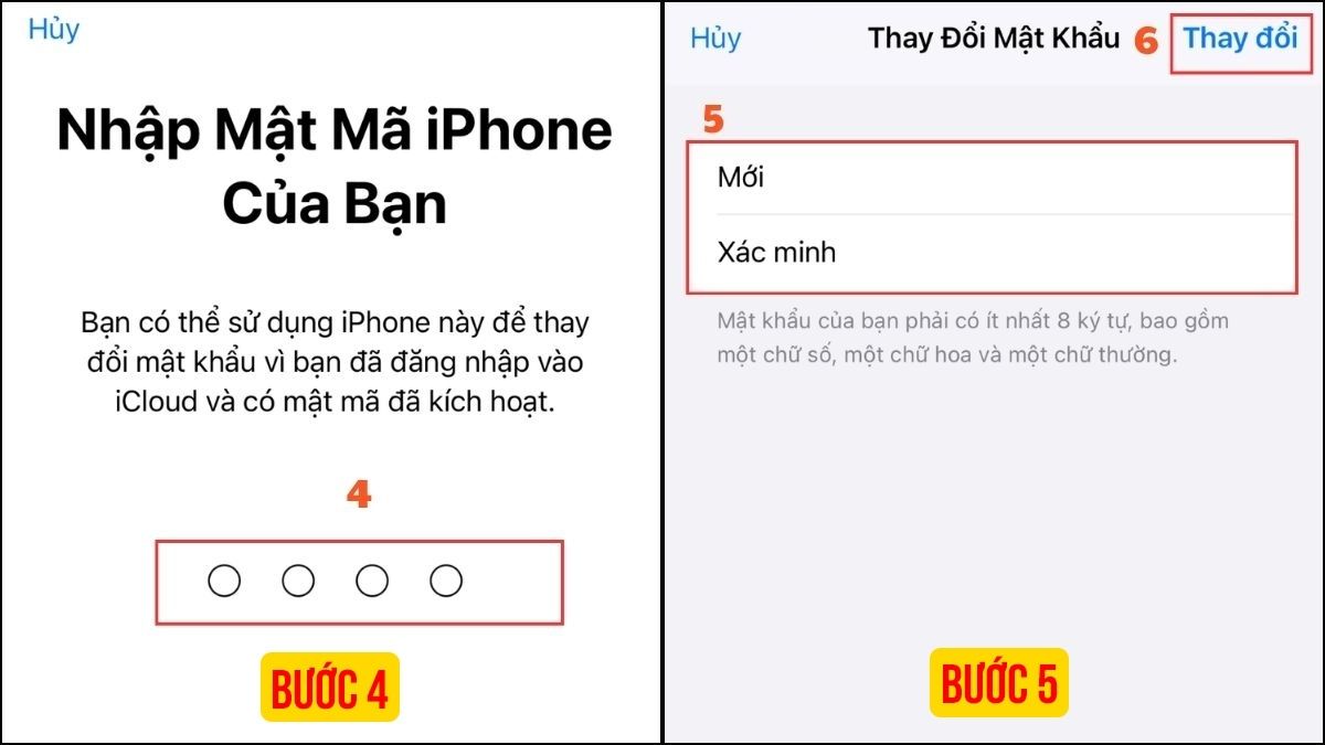 Cách đăng xuất ID Apple khi quên mật khẩu - bước 2,3,4