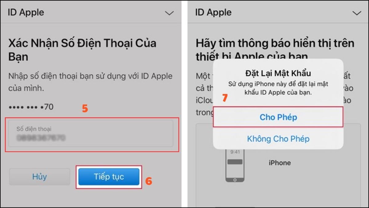 Cách đăng xuất ID Apple khi quên mật khẩu cũ - bước 2