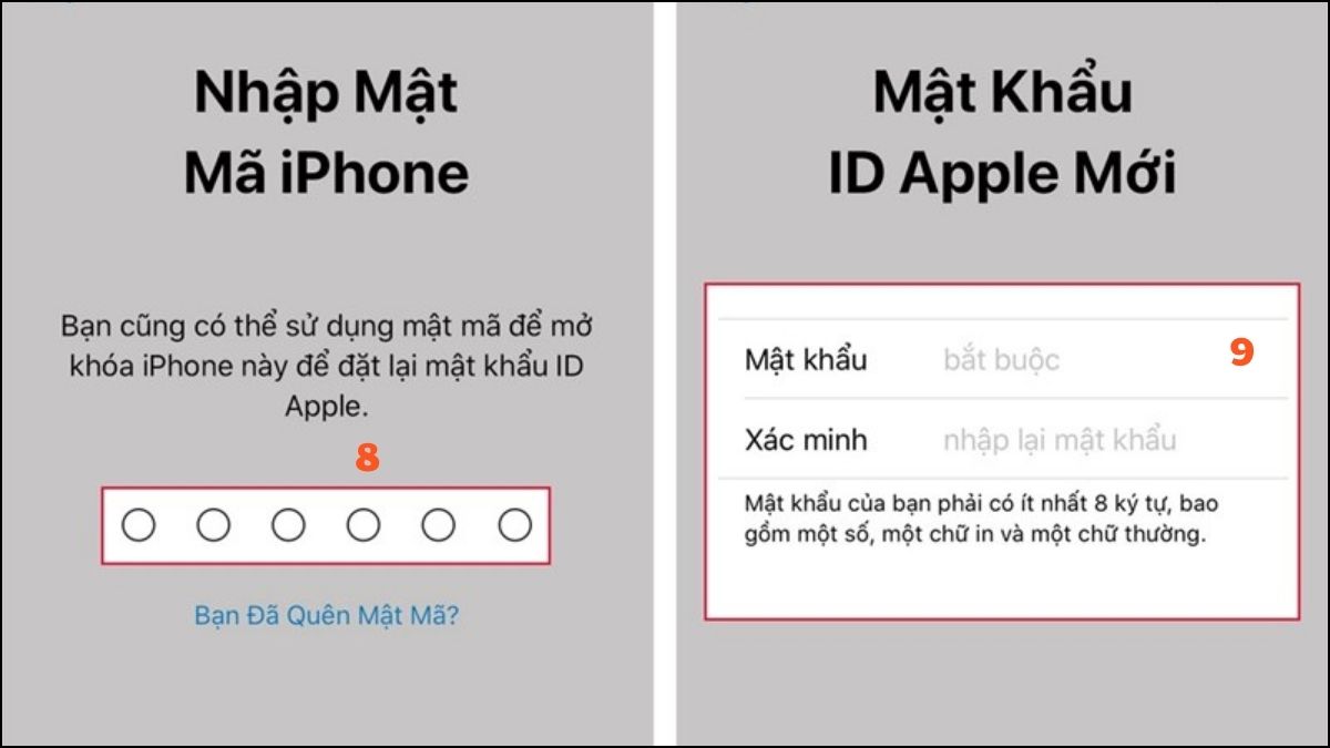 Cách đăng xuất ID Apple khi quên mật khẩu cũ - bước 3