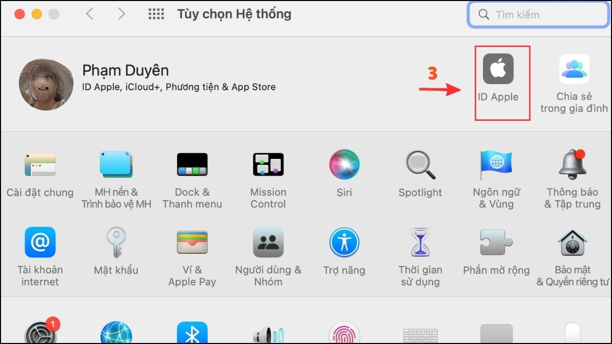 Cách đăng xuất ID Apple trên Macbook - bước 2