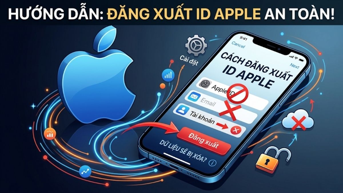 Cách đăng xuất ID Apple trên iPhone, iPad và máy tính