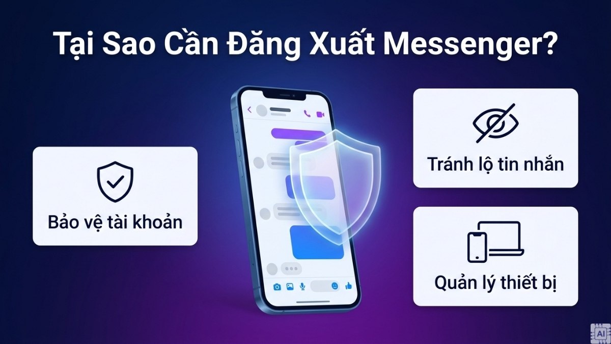 Lý do cần biết cách đăng xuất Messenger