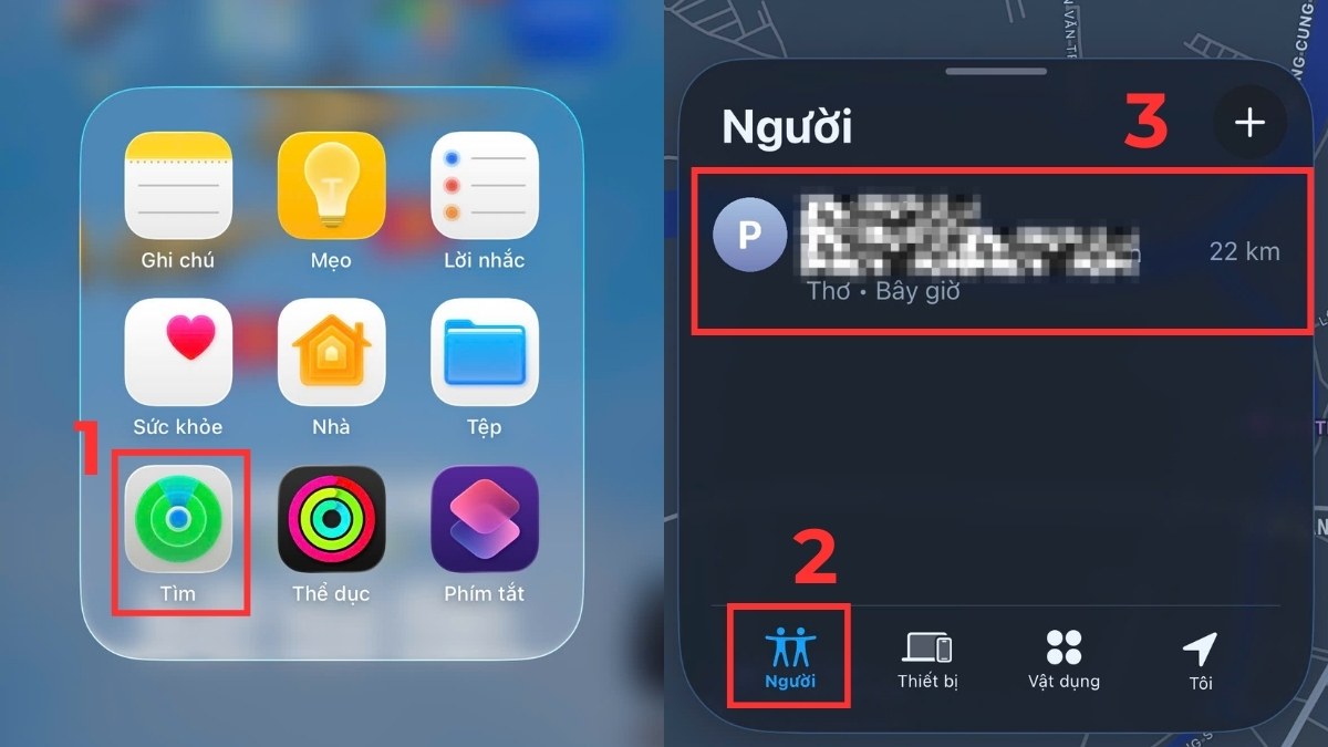 Cách định vị iPhone người thân bằng Family Sharing