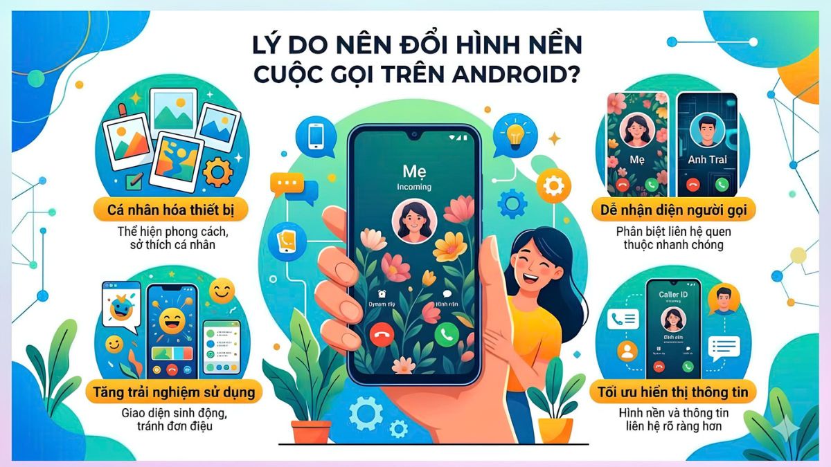 Lý do nên đổi hình nền cuộc gọi trên Android