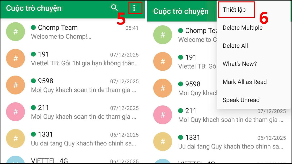 Cách đổi hình nền tin nhắn bằng Chomp SMS - bước 3