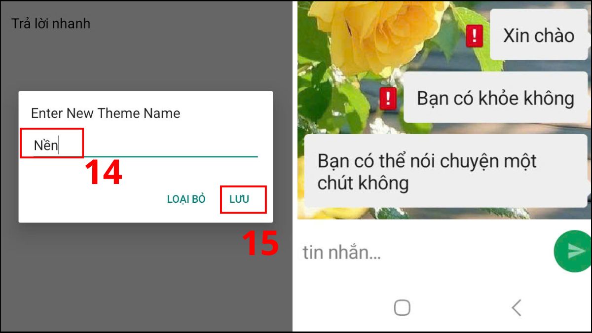 Cách đổi hình nền tin nhắn bằng Chomp SMS - bước 6