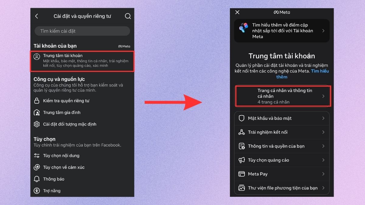 Cách đổi tên Facebook trên iPhone chi tiết - bước 3
