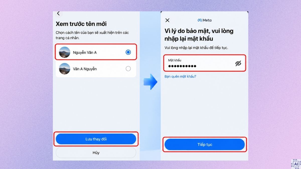 Cách đổi tên Facebook trên iPhone chi tiết - bước 5