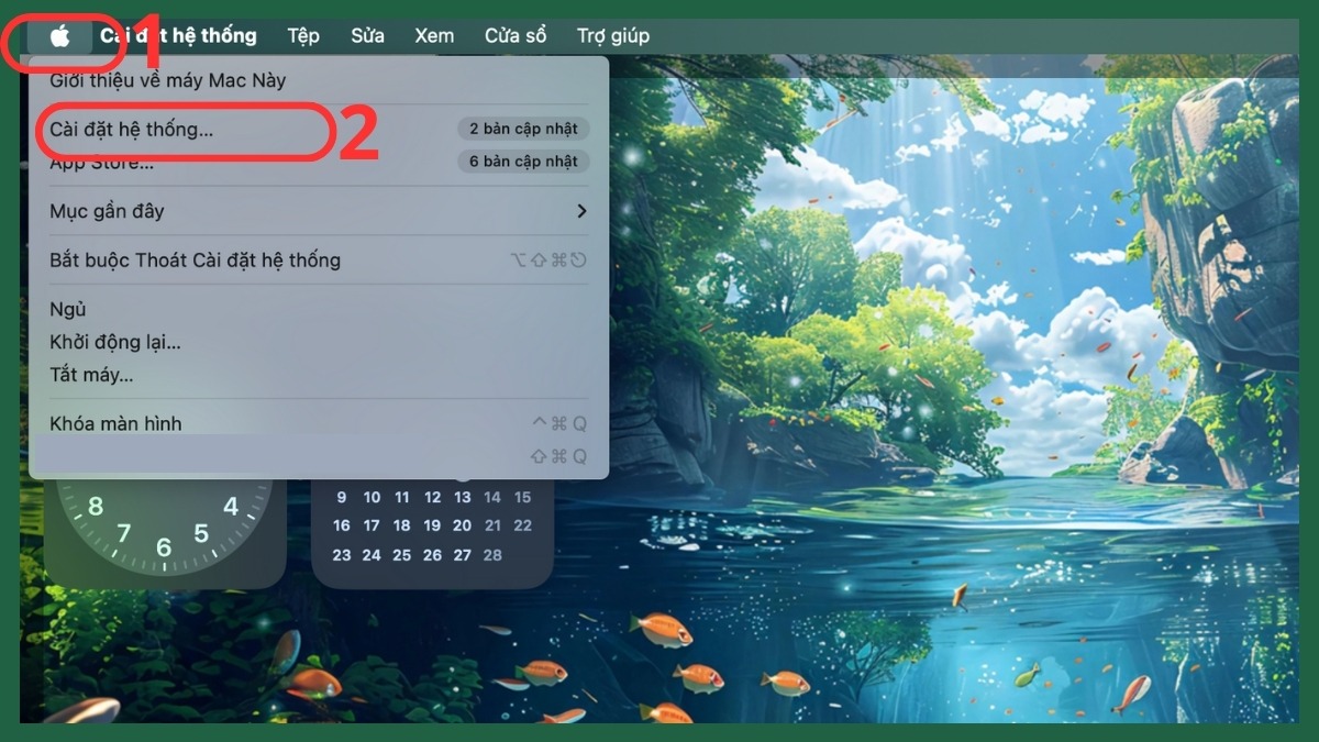 Cách đổi tên iCloud trên Macbook - bước 1