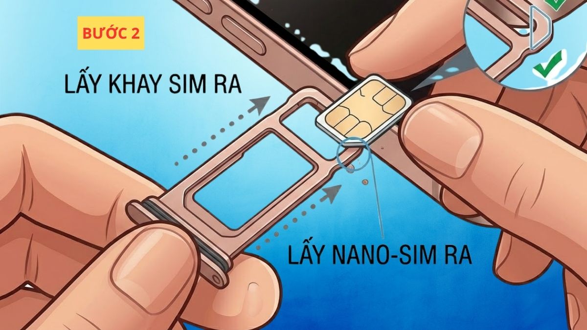 Cách tháo SIM iPhone 16 đơn giản - bước 2