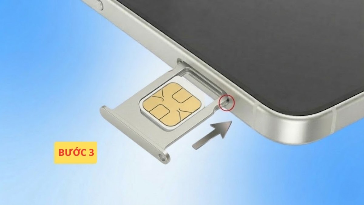 Cách gắn SIM vật lý vào iPhone 17 đơn giản - bước 3