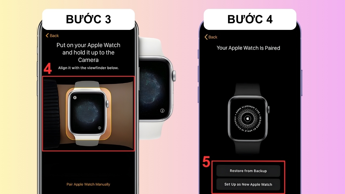 Cách ghép đôi Apple Watch với iPhone bằng camera - bước 3