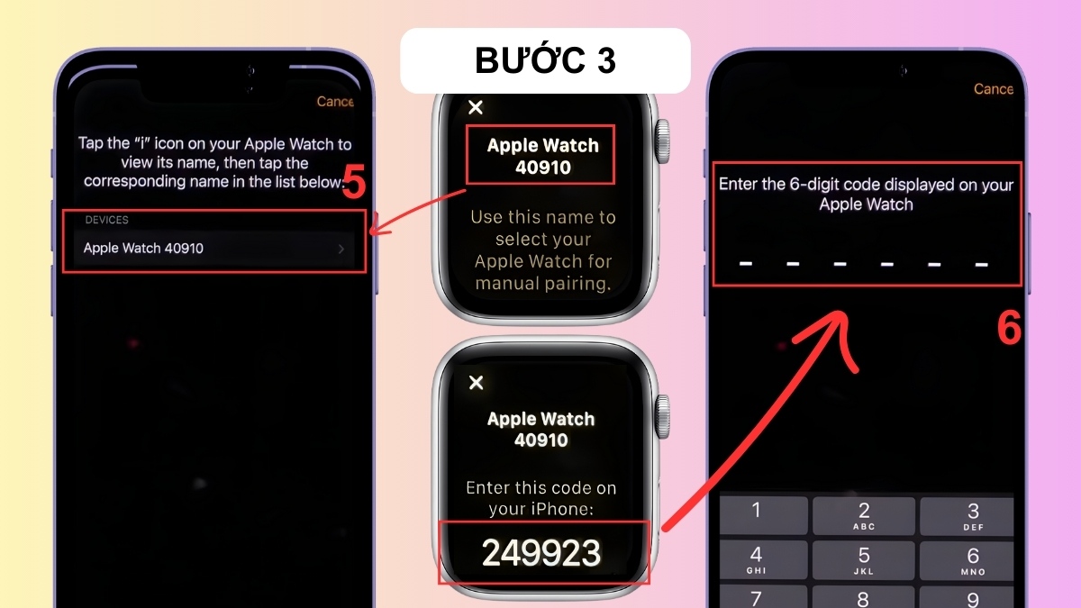 Cách ghép đôi Apple Watch với iPhone bằng cách thủ công - bước 3