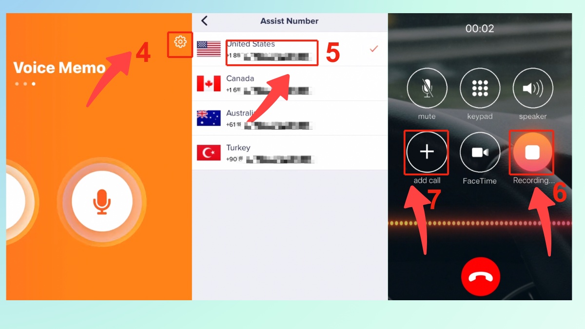 Cách ghi âm cuộc gọi trên iPhone 12 Pro Max bằng Call Recorder iCall - bước 2