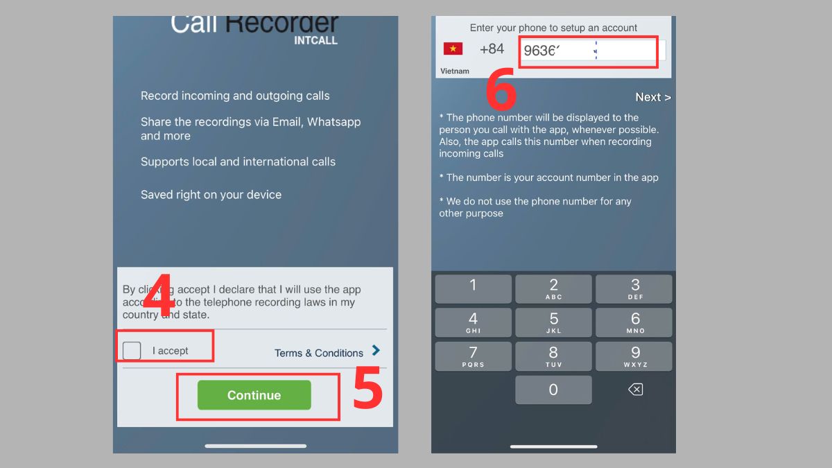 Cách ghi âm cuộc gọi trên iPhone 12 bằng Call Recorder - bước 2