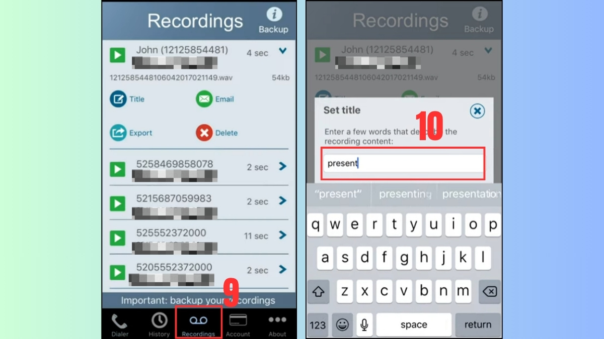 Cách ghi âm cuộc gọi trên iPhone 13 bằng Call Recorder - bước 3