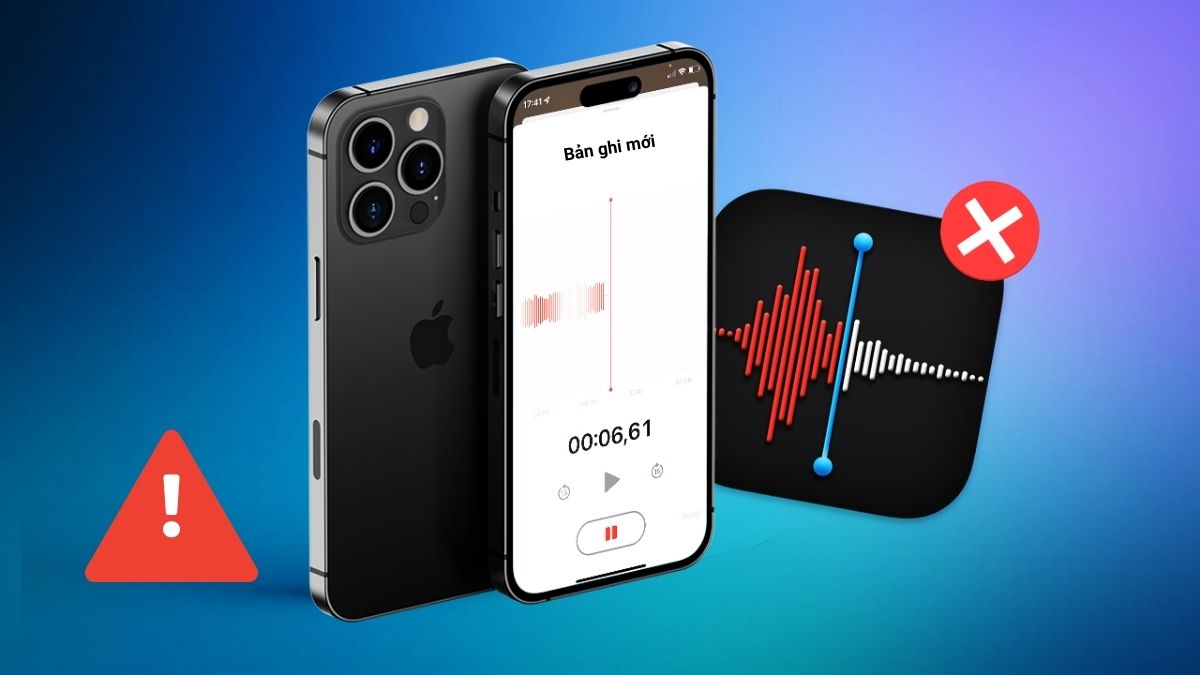 Lỗi không ghi âm được trên iPhone và cách khắc phục