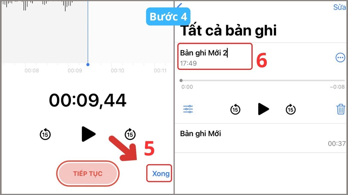Cách ghi âm trên iPhone đơn giản nhất - bước 4